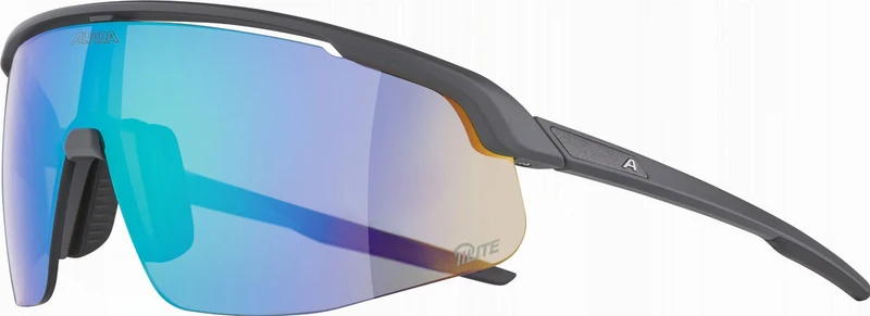 Alpina Turbo Pro Q-Lite Sportbrille midnight-grey matt/mirror green one size