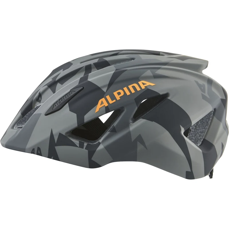 Alpina Pico Flash Kinder-Helm black-camo orange gloss 50-55 cm