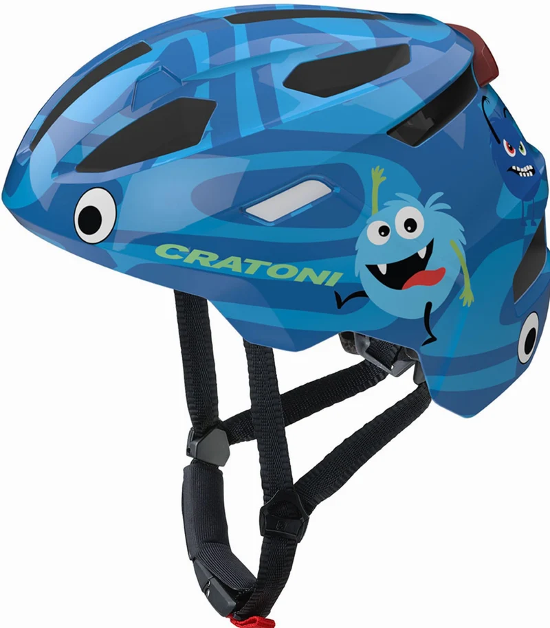 Cratoni FunCat Kinder-Helm monster blue glossy S/M (49-56 cm)