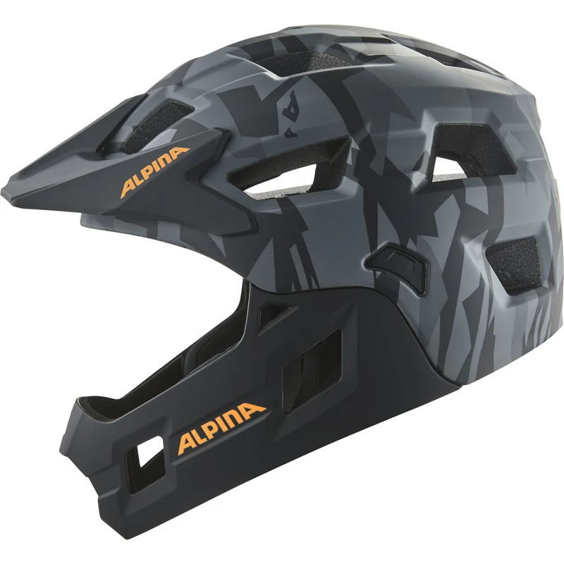Alpina Rupi MTB-Helm black-camo orange matt 50-55 cm