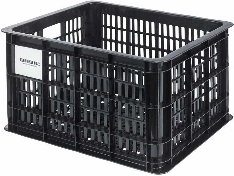 Basil Crate M MIK 2.0 Kunststoff-Fahrradkasten schwarz 29.5 L