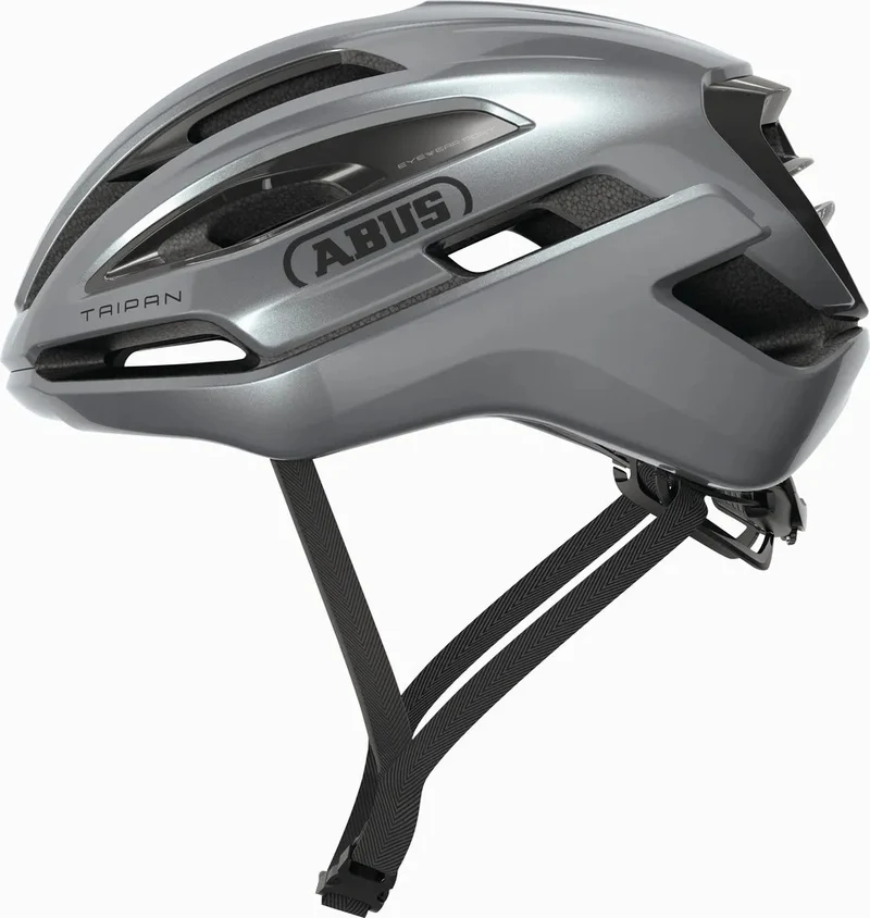 Abus Taipan Rennradhelm Graphite Silver