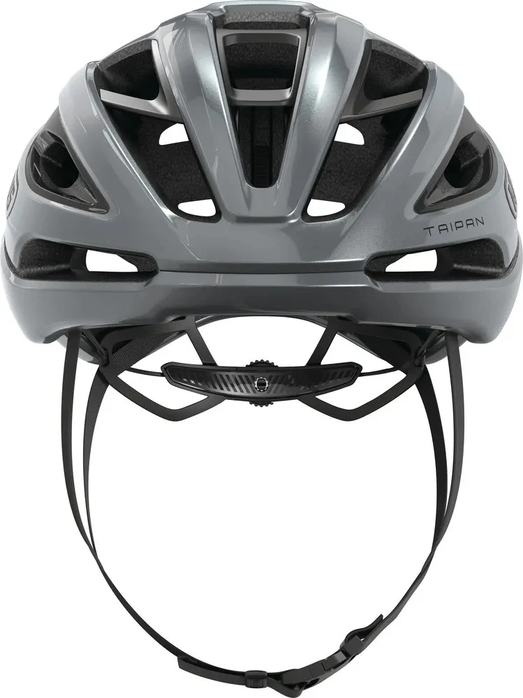 Abus Taipan Rennradhelm Graphite Silver