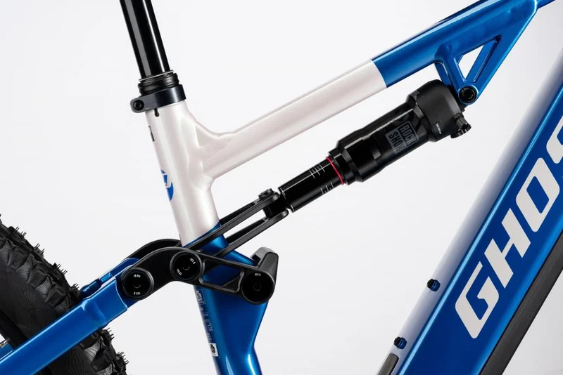GHOST E-ASX Universal E-MTB 800 Wh Größe L - Candy Blue/Coffee Arctic Dust