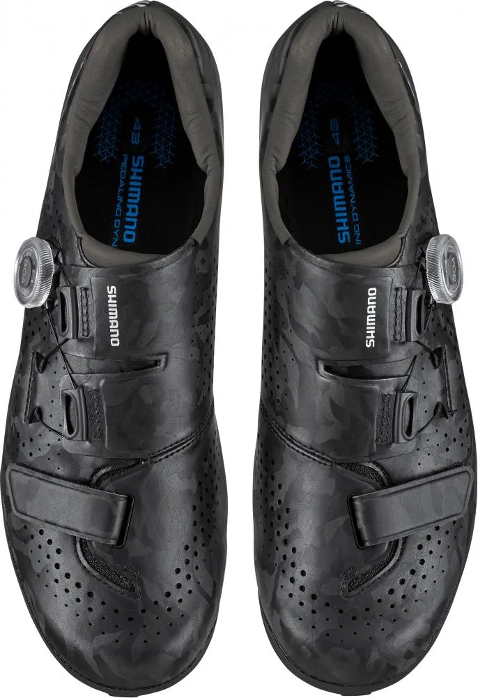 SHIMANO RX600 Fahrradschuhe - Herren/Damen Gravel SPD, Größe 42, Schwarz