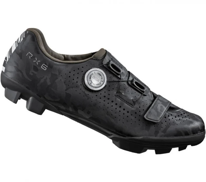 SHIMANO RX600 Fahrradschuhe - Herren/Damen Gravel SPD, Größe 46, Schwarz
