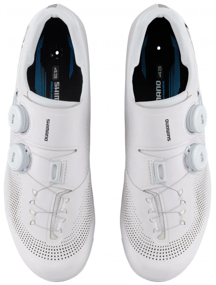 SHIMANO Fahrradschuhe RC703 Herren/Damen Road SPD-SL Fahrradschuhe Größe 47 Weiß
