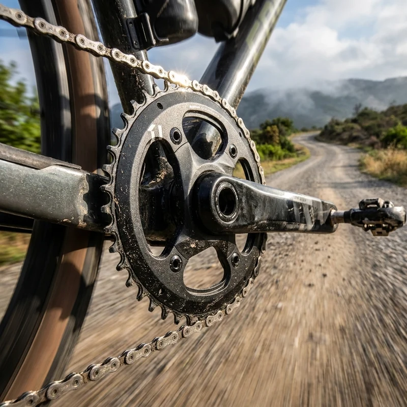 SRAM X-Sync Road Kettenblatt 44T asymmetrisch - 1-fach Rennrad Chainring für optimale Kettenhaltung