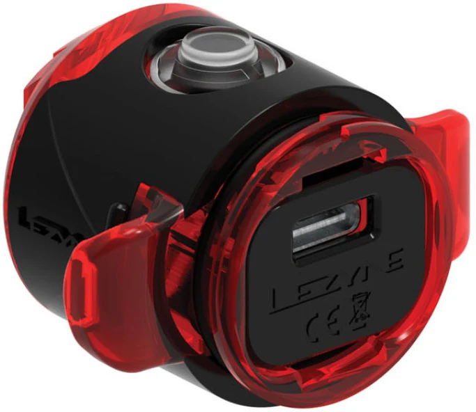 Lezyne Femto USB-C StVZO Rücklicht schwarz rotes Licht