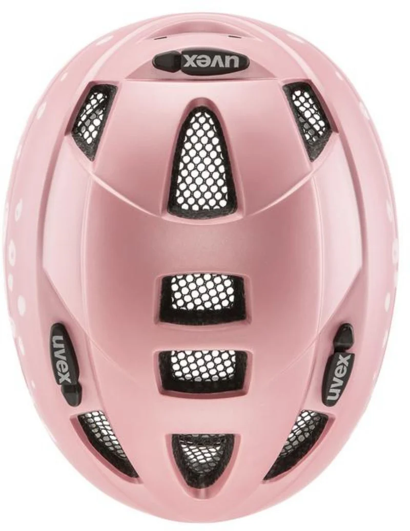Uvex Kid 2 CC Kinder-Helm pink polka dots matt