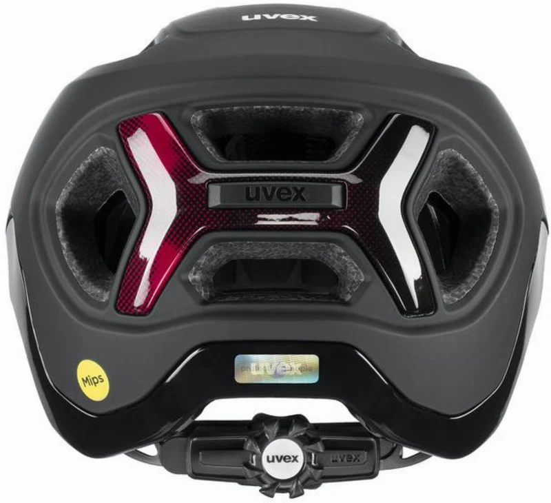 Uvex React Mips MTB-Helm black-ruby red matt