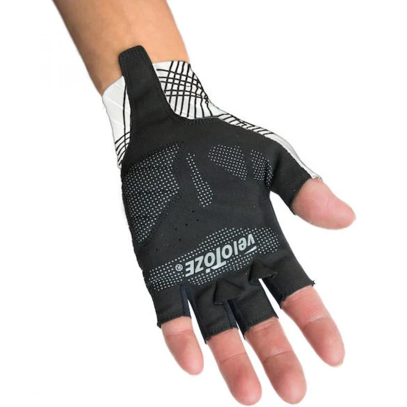 VeloToze Handschuhe Aero weiß L Weiß - aerodynamische Rennrad-Handschuhe mit Komfortpolsterung