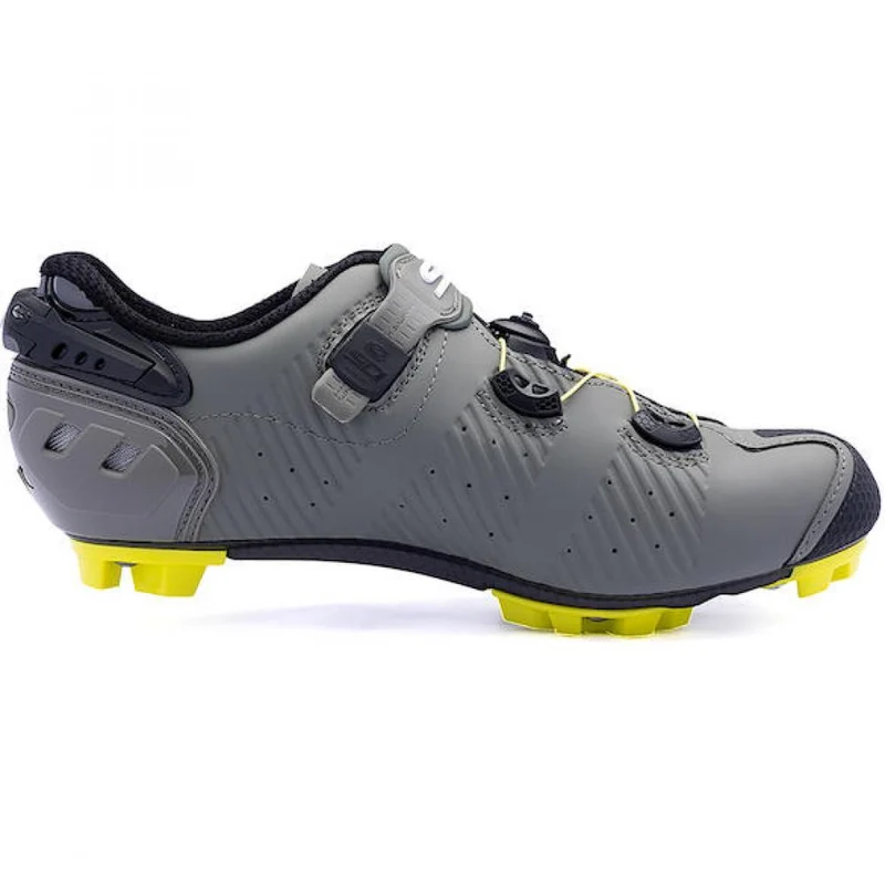 Sidi MTB Drako 2S SRS military/yellow 45 - High-Performance MTB-Rennradschuh in moderner Ausführung