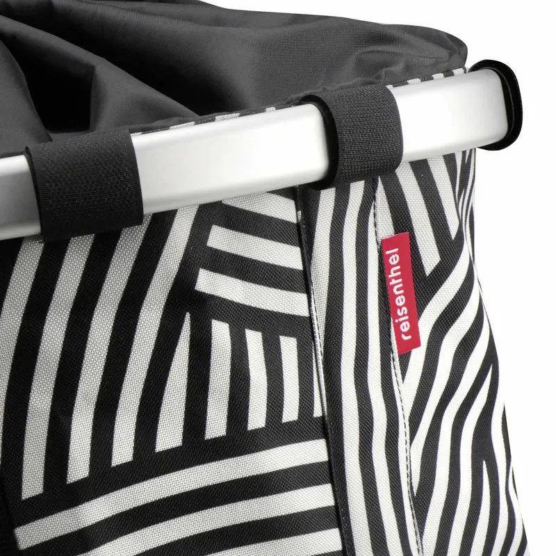 KLICKfix Bikebasket Lenkertasche mit Aluminumrahmen Zebra