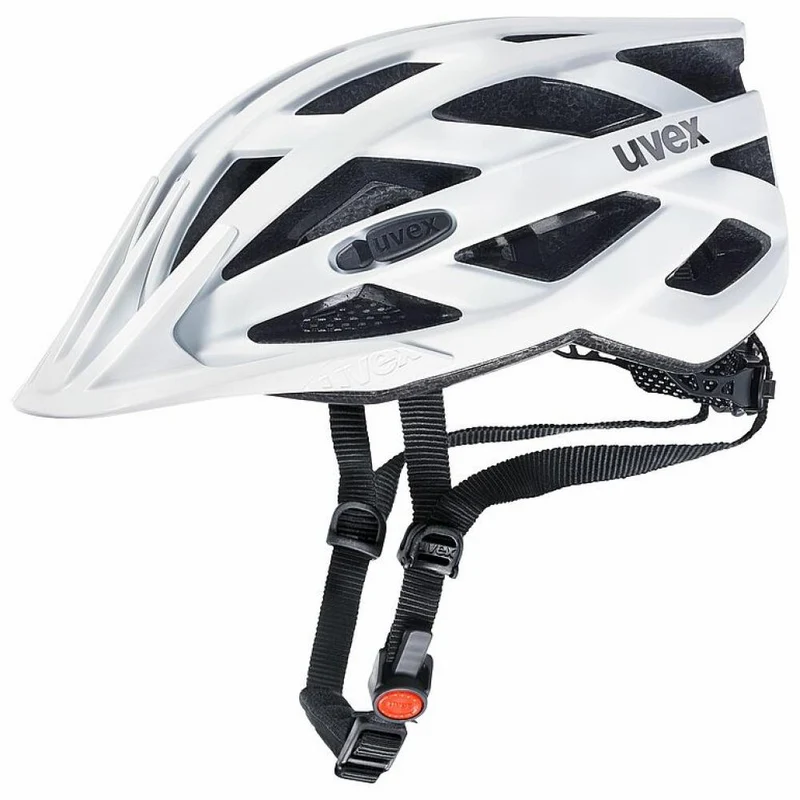 uvex i-vo cc Fahrradhelm White Matt 52-57 cm - leichter Allround-Helm mit 3D IAS 3.0, 24 Belüftungsöffnungen, Inmould-Technologie, optionalem Plug-in LED
