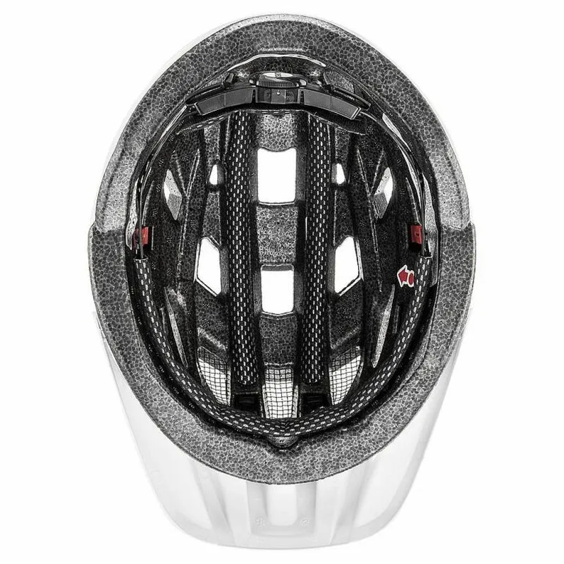 uvex i-vo cc Fahrradhelm White Matt 52-57 cm - leichter Allround-Helm mit 3D IAS 3.0, 24 Belüftungsöffnungen, Inmould-Technologie, optionalem Plug-in LED