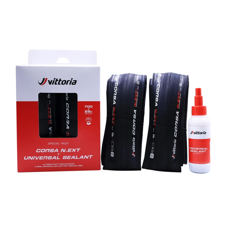 Pack 2 Vittoria Corsa N.EXT TLR Reifen Dichtmittel 80ml Schwarz