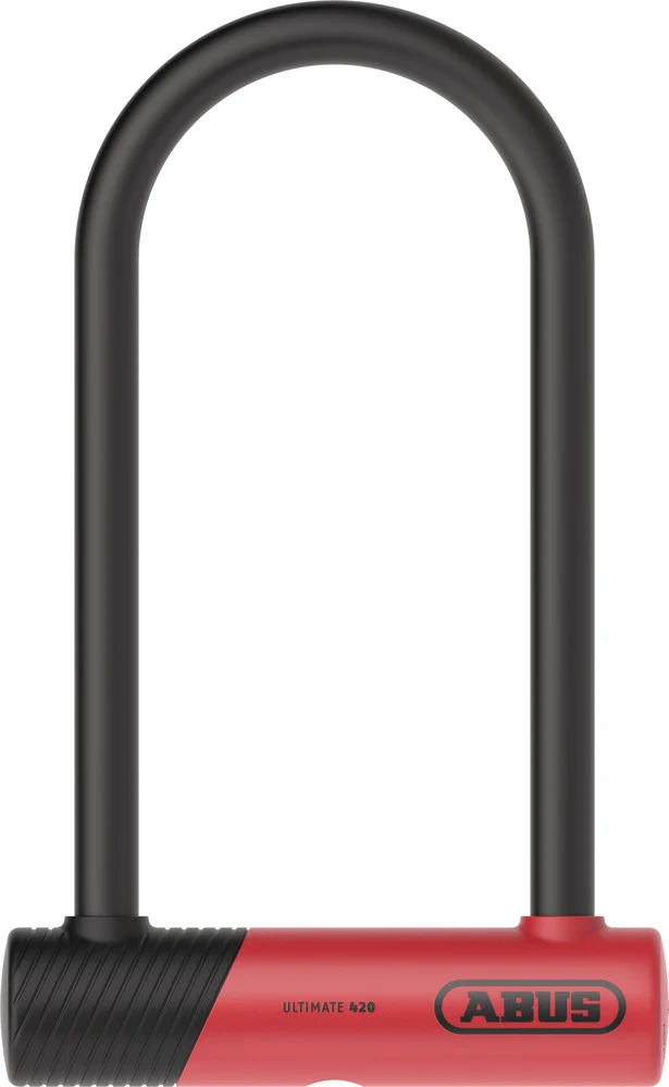 Abus Ultimate Mini 420K/150HB Bügelschloss mit Halter USH rot 140 mm