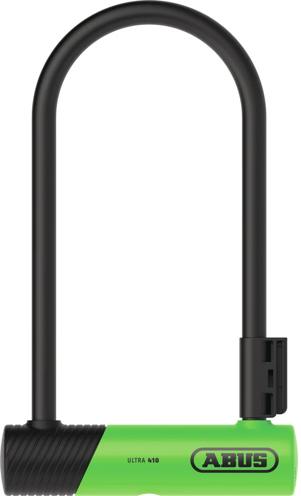 Abus Ultra 410K/170HB Bügelschloss mit Halter SH34 green 230 mm
