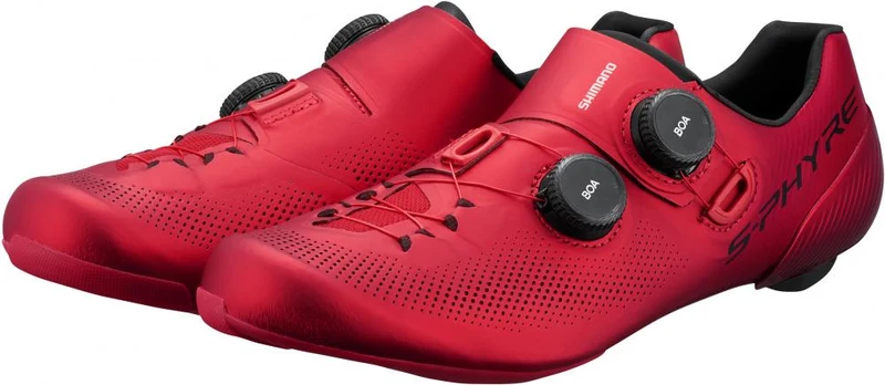 SHIMANO Fahrradschuhe RC903 Damen/Herren Road SPD-SL, Größe 46, Rot