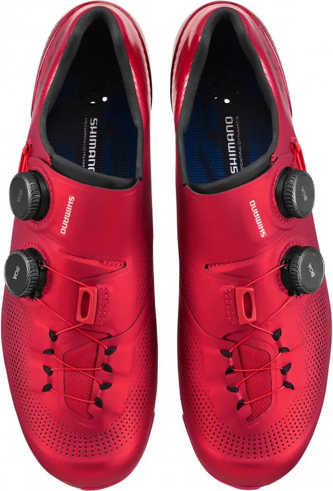 SHIMANO Fahrradschuhe RC903 Damen/Herren Road SPD-SL, Größe 46, Rot