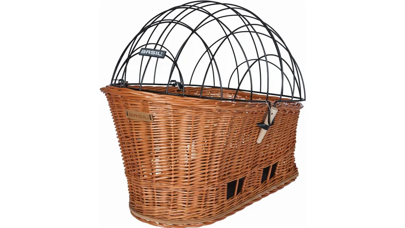 Basil Pasja Mik Hinterradkorb/Tierkorb natural 38 L