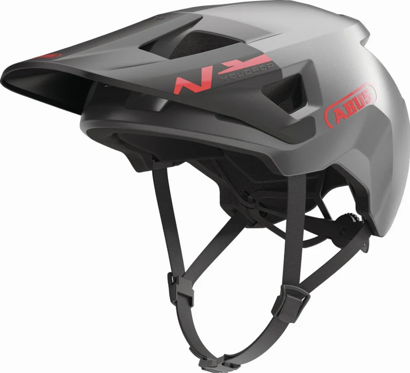 Abus YouDrop Kinder-Helm Ti silver S (48-55 cm)