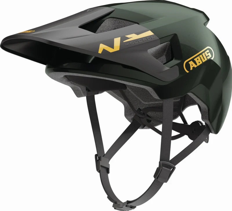 Abus YouDrop Kinder-Helm moss green S (48-55 cm)