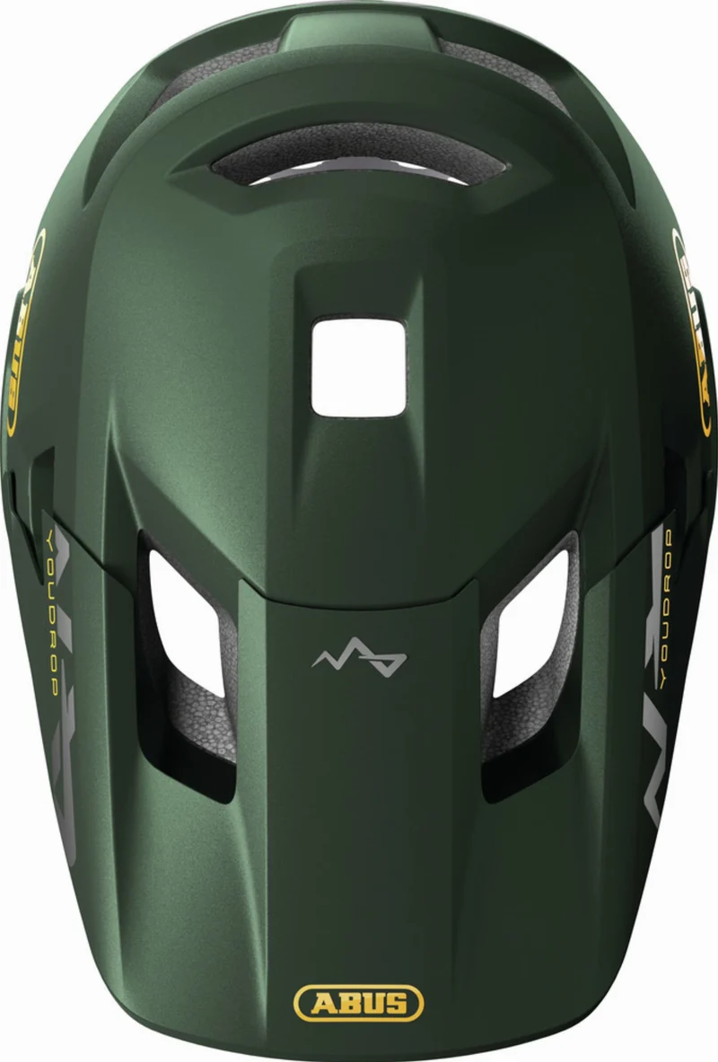 Abus YouDrop FF Kinder-Helm moss green S (48-55 cm)