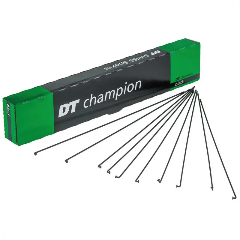 DT Swiss Speiche Champion 2.0 VE100 schwarz 252 mm - robuste Radspeiche für Straße & MTB