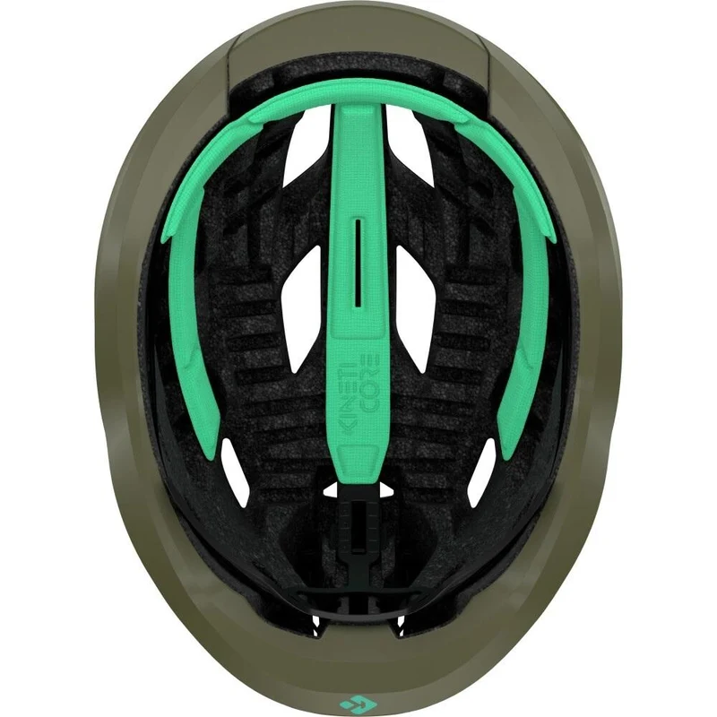 LAZER Helm Strada KinetiCore Road Matte Pine Green L (58-61 cm) - sicherer & komfortabler Rennradhelm