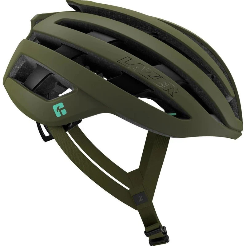 LAZER Helm Z1 KinetiCore Road Matte Pine Green (L) - leichter Aero-Rennradhelm mit Top-Sicherheit