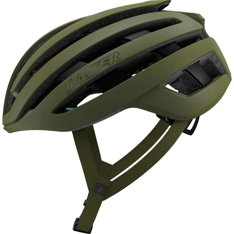 LAZER Helm Z1 KinetiCore Road Matte Pine Green (L) - leichter Aero-Rennradhelm mit Top-Sicherheit