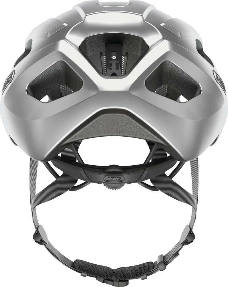 Abus Macator Rennradhelm Gleam Silver