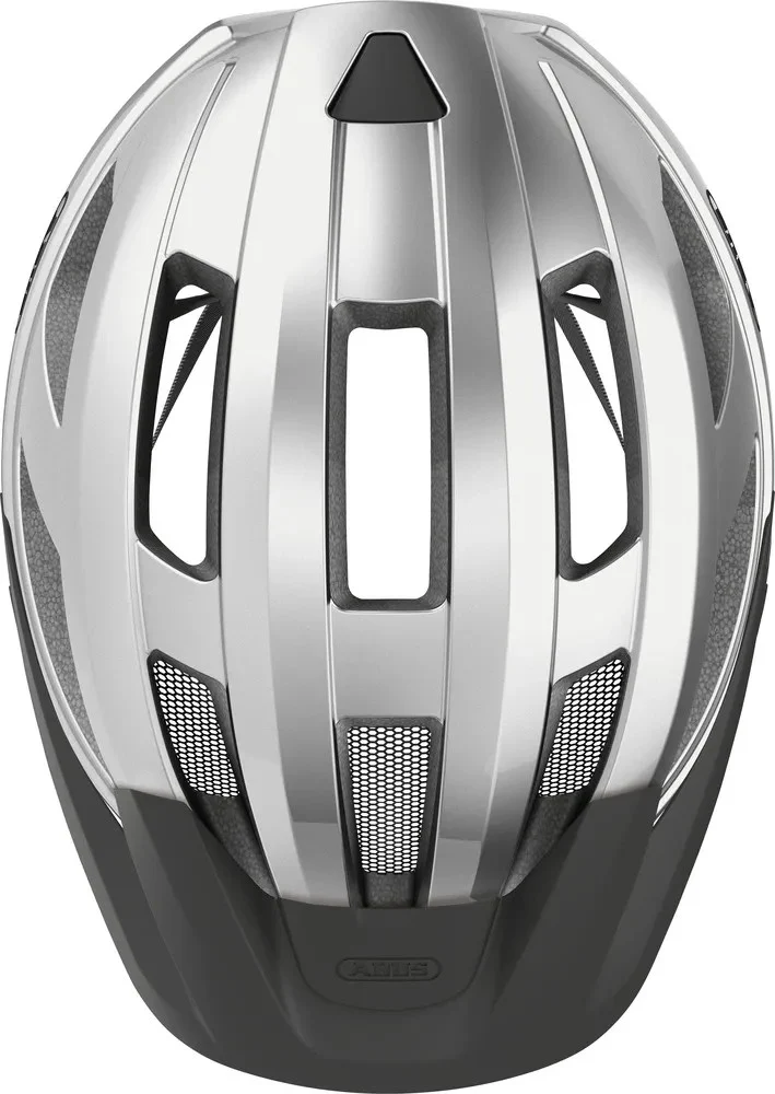 Abus Macator Rennradhelm Gleam Silver