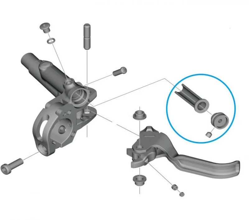 SHIMANO Membran-Einheit BL-M820 - Ersatzteil für hydraulische Scheibenbremse