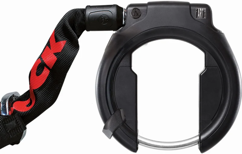 Trelock RS 453 NAZ BAL + ZR 355 Rahmenschloss inkl. Einsteckkette + Satteltasche schwarz 100 cm