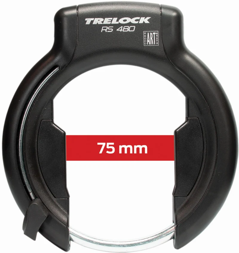 Trelock RS 480 NAZ BAL + ZR 355 Rahmenschloss inkl. Einsteckkette + Satteltasche schwarz 100 cm