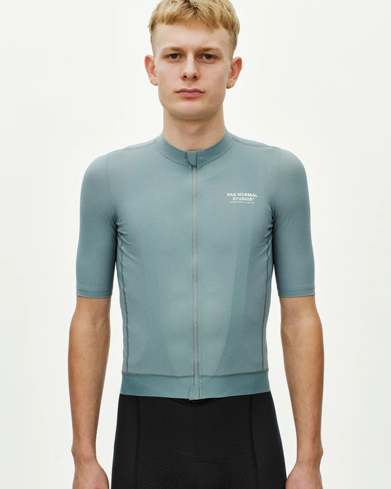 Pas Normal Studios Essential Kurzarm Trikot Herren Kalkblau