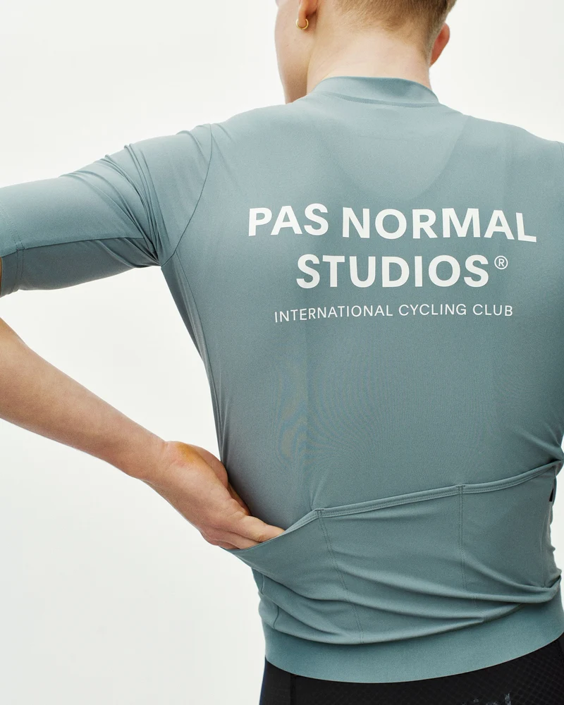 Pas Normal Studios Essential Kurzarm Trikot Herren Kalkblau