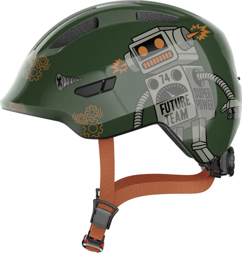 Abus Smiley 3.0 Kinderhelm Green Robo