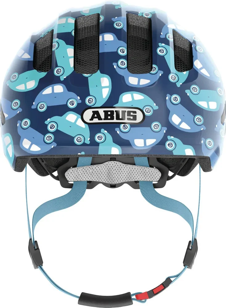 Abus Smiley 3.0 LED Kinderhelm Blue Car