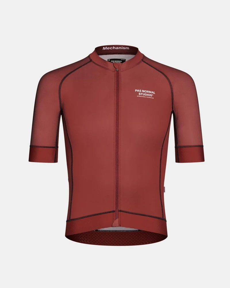 Pas Normal Studios Mechanism Kurzarm Trikot Herren Maroon