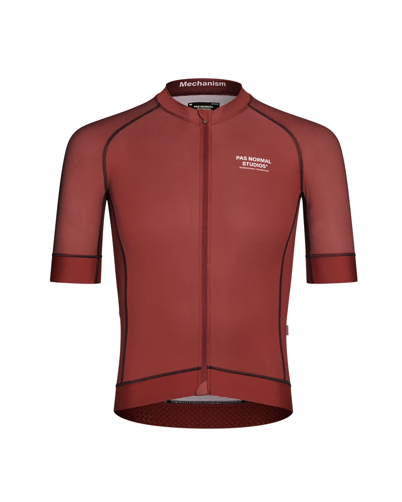 Pas Normal Studios Mechanism Kurzarm Trikot Herren Maroon