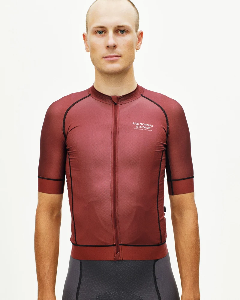 Pas Normal Studios Mechanism Kurzarm Trikot Herren Maroon