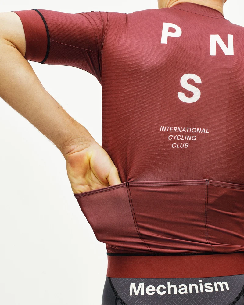 Pas Normal Studios Mechanism Kurzarm Trikot Herren Maroon