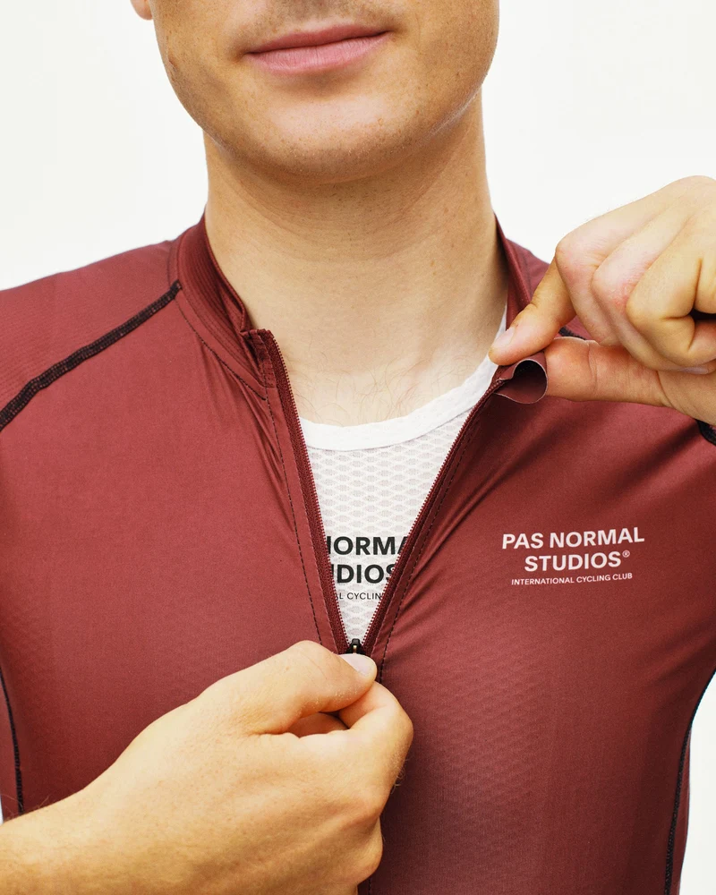 Pas Normal Studios Mechanism Kurzarm Trikot Herren Maroon