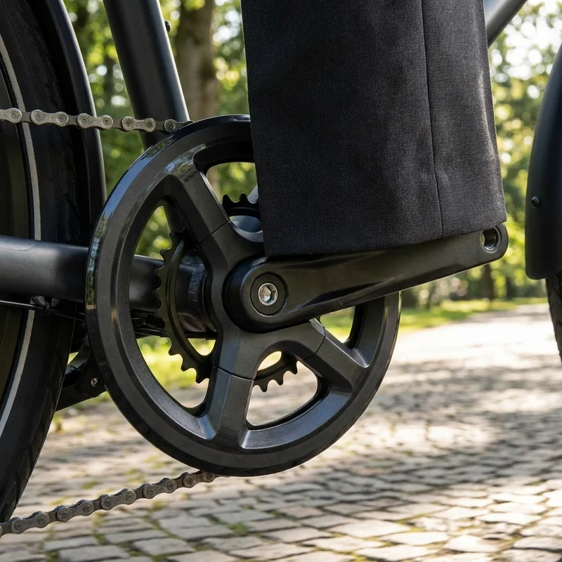 SHIMANO Kettenschutzring 48 Zähne FC-TX801, Größe 48 - zuverlässiger Kettenschutz für Trekkingräder