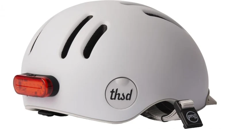 Thousand Chapter Metro White S MIPS Fahrradhelm - Größe S 54-57 cm, leichtes In-Mold-Design, MIPS-Sicherheitssystem, Fidlock Magnetverschluss, integrierte Belüftung, abnehmbares Visier