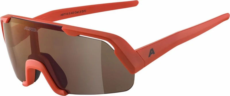 Alpina Rocket Youth Q-Lite Jugendbrille pumpkin orange matt/mirror red